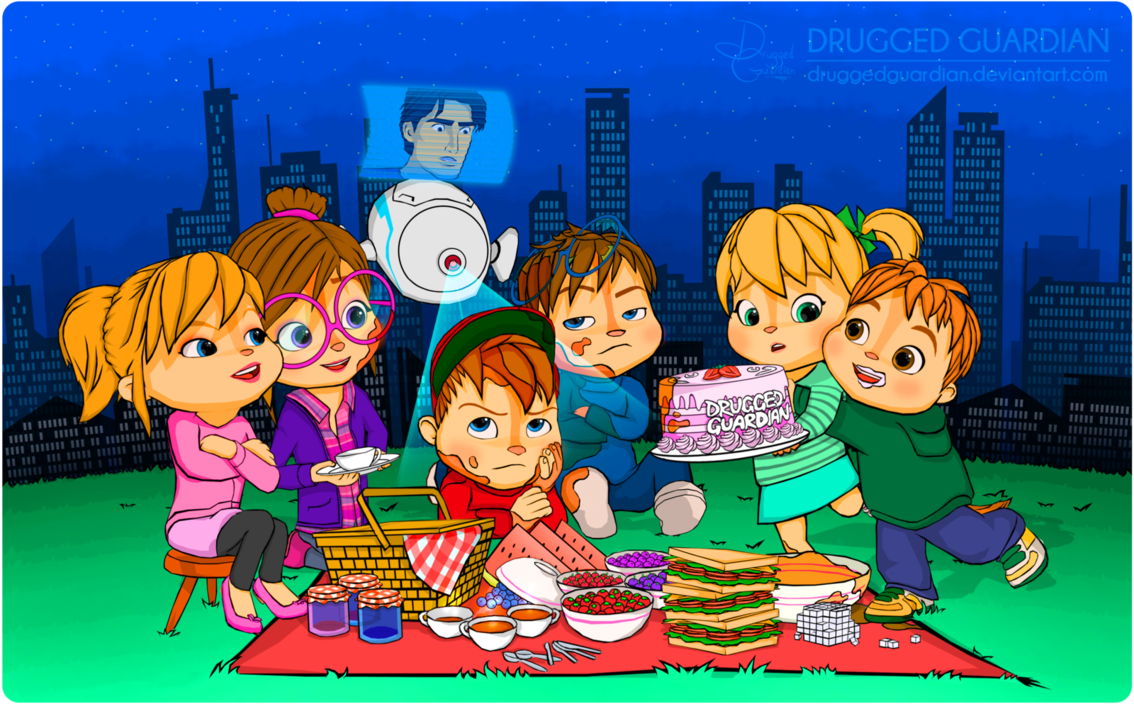 midnight_picnic_party__alvin_and_the_chipmunks__by_druggedguardian-d9leyaz